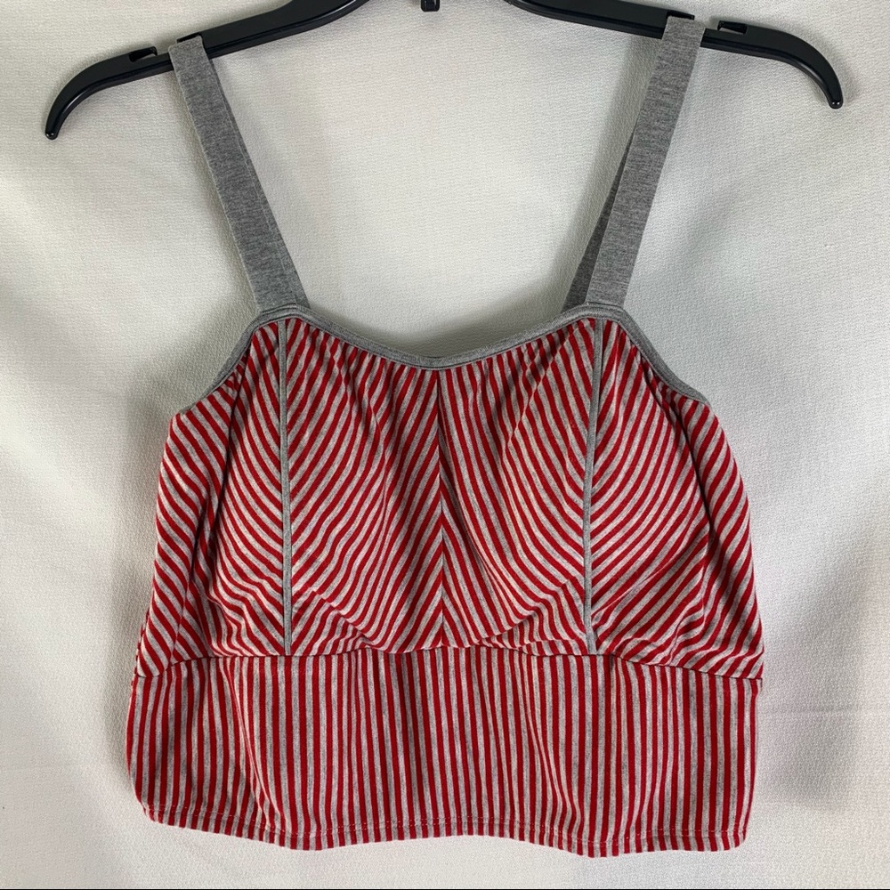 June and Hudson Junior’s Striped Crop Top Sz S